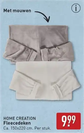 ALDI Home Creation Fleecedeken aanbieding