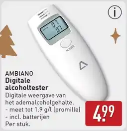 ALDI Ambiano digitale alcoholtester aanbieding
