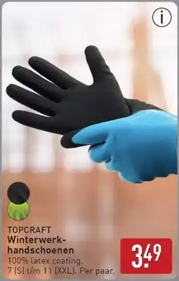 ALDI Topcraft Winter Werkhandschoenen aanbieding