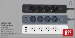 ALDI Workzone Stekkerdoos aanbieding