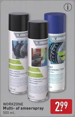 ALDI Workzone Multiof smeerspray aanbieding