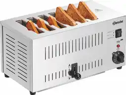 Bol.com Edelstalen toaster TS60 | 6 Sleuven | 405(b) x 245(d) x 225(h) cm aanbieding