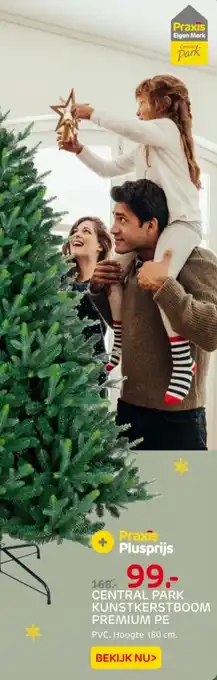 Praxis Central park kunstkerstboom premium pe aanbieding