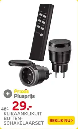 Praxis Klikaanklikuit buitenschakelaarset aanbieding