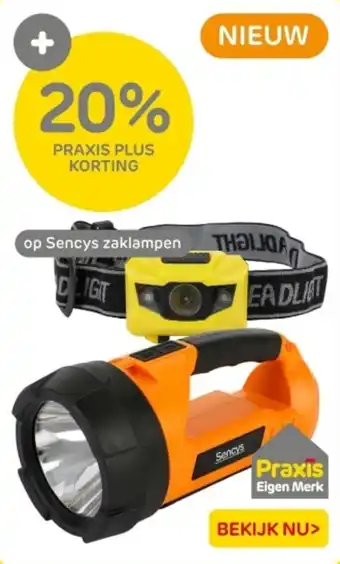 Praxis Op Sencys zaklampen aanbieding