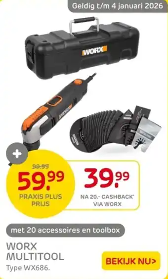 Praxis Worx multitool aanbieding