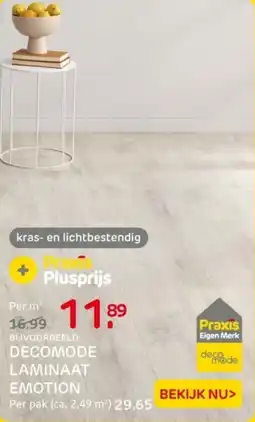 Praxis Decomode laminaat emotion aanbieding