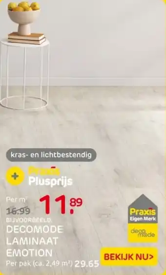 Praxis Decomode laminaat emotion aanbieding