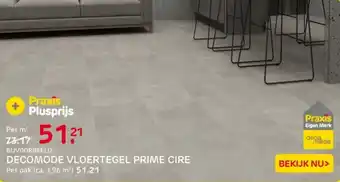 Praxis Decomode vloertegel prime cire aanbieding