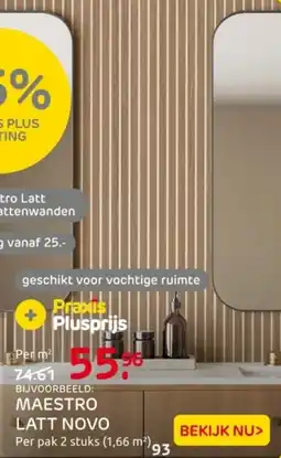 Praxis Maestro latt novo aanbieding