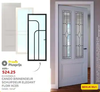 Praxis Cando binnendeur schuifdeur elegant flow AC05 aanbieding