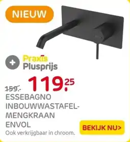 Praxis Essebagno inbouwwastafel-mengkraan envol aanbieding