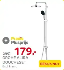 Praxis Grohe alira doucheset aanbieding