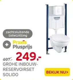 Praxis Grohe inbouw-reservoirset solido aanbieding