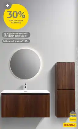 Praxis Op Aquazuro badkamermeubel serie Napoli aanbieding