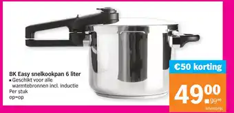 Albert Heijn BK easy snelkookpan 6 liter aanbieding
