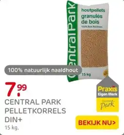Praxis Central park pelletkorrels din+ aanbieding