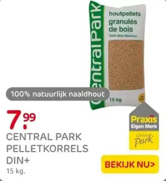 Praxis Central park pelletkorrels din+ aanbieding