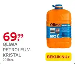 Praxis Qlima petroleum kristal aanbieding