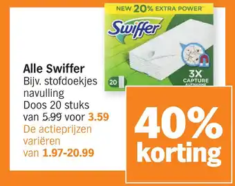 Albert Heijn Alle Swiffer aanbieding