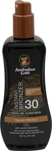 Albert Heijn Australian Gold Instant bronzer spray gel 30 aanbieding