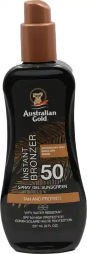 Albert Heijn Australian Gold Instant bronzer spray gel 50 aanbieding