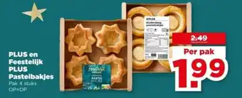 PLUS PLUS en Feestelijk PLUS Pasteibakjes aanbieding