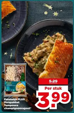 PLUS Feestelijk PLUS Verspakket Tompouce champignonragout aanbieding