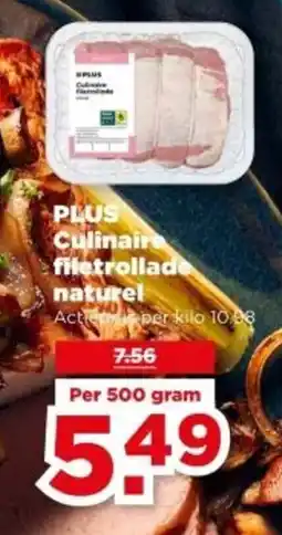 PLUS PLUS Culinaire filetrollade naturel aanbieding