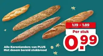 PLUS Alle Korenlanders van PLUS aanbieding