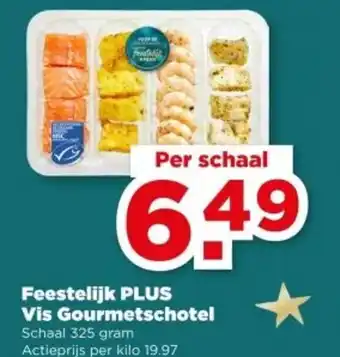 PLUS Feestelijk PLUS Vis Gourmetschotel aanbieding