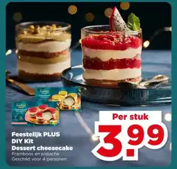 PLUS Feestelijk PLUS DIY Kit Dessert cheesecake aanbieding