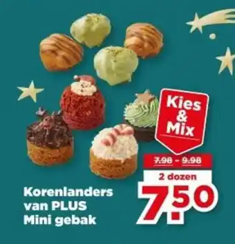 PLUS Korenlanders van PLUS Mini gebak aanbieding