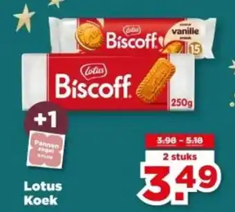 PLUS Lotus Koek aanbieding