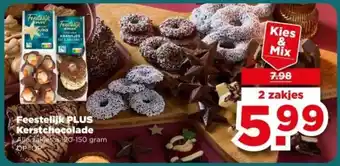 PLUS Feestelijk PLUS Kerstchocolade aanbieding