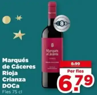 PLUS Marqués de Cáceres Rioja Crianza DOCa aanbieding
