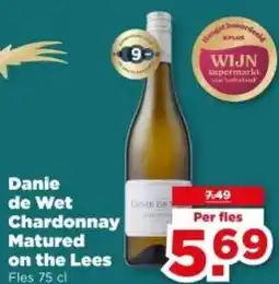 PLUS Danie de Wet Chardonnay Matured on the Lees aanbieding