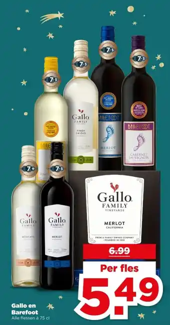 PLUS Gallo en Barefoot aanbieding
