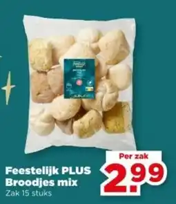 PLUS Feestelijk PLUS Broodjes mix aanbieding