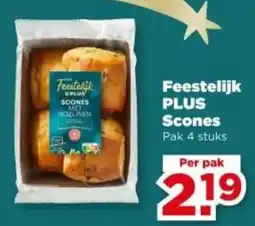 PLUS Feestelijk PLUS Scones aanbieding
