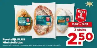 PLUS Feestelijk PLUS Mini stolletjes aanbieding