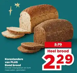 PLUS Korenlanders van PLUS Rond brood aanbieding