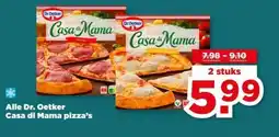 PLUS Alle Dr. OetkerCasa di Mama pizza's aanbieding