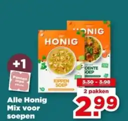 PLUS Alle Honig Mix voor soepen aanbieding