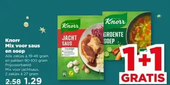 PLUS Knorr Mix voor saus en soep aanbieding