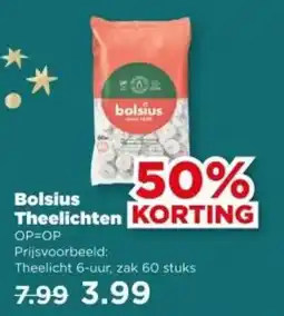 PLUS Bolsius Theelichten aanbieding