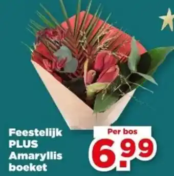 PLUS Feestelijk PLUS Amaryllis boeket aanbieding