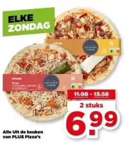 PLUS Alle Uit de keuken van PLUS Pizza's aanbieding