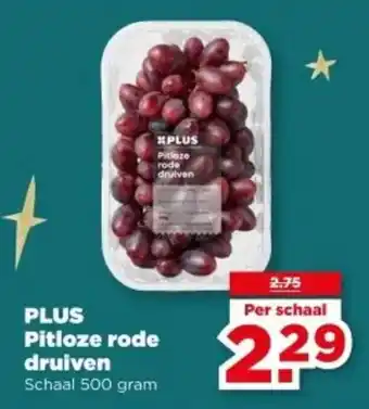 PLUS PLUS Pitloze rode druiven aanbieding