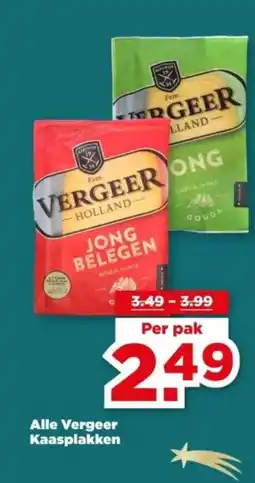 PLUS Alle Vergeer Kaasplakken aanbieding